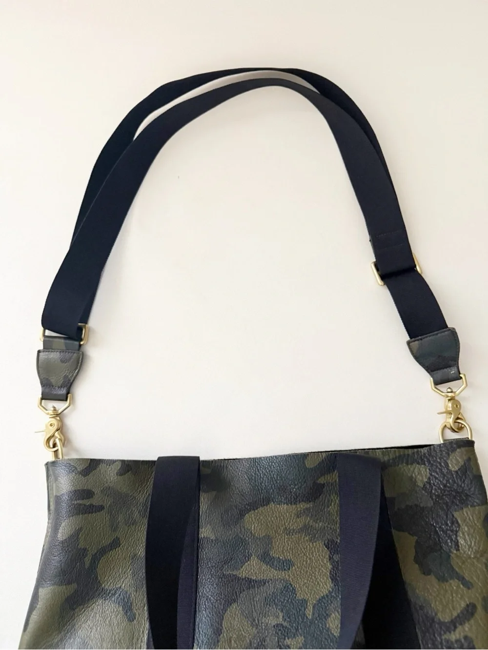 Corroon Baby Daddy Camo Tote Bag Leather Crossbody Carryall Weekend Shopper Work